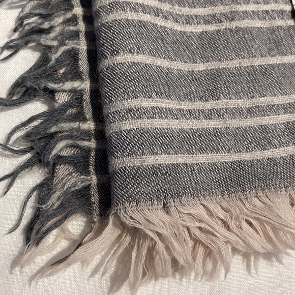 Vince wool blend sequin striped scarf shawl - Picture 9 of 13